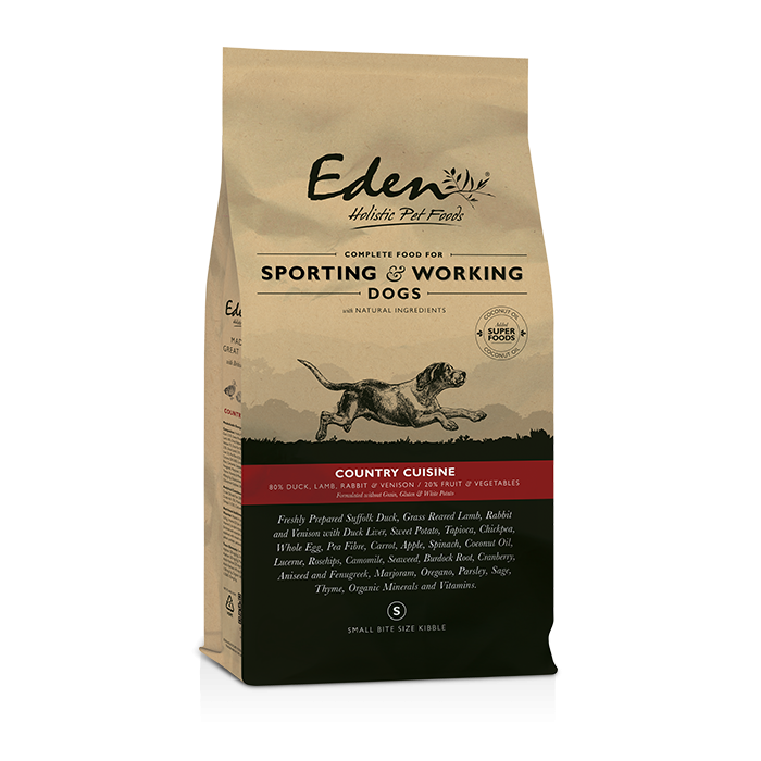 Eden 80 20 Country Cuisine Sporting Working Dog 15kg Small Kibble