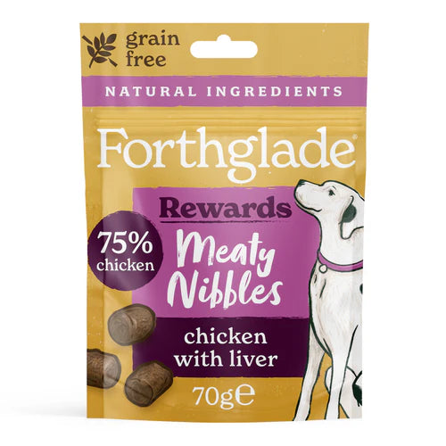 Forthglade Meaty Nibbles - Chicken With Liver 70g
