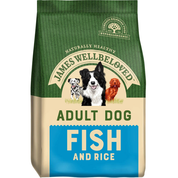 0020796 james wellbeloved dog adult fish rice 15kg