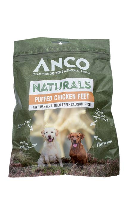 Anco Naturals Puffed Chicken Feet 80g