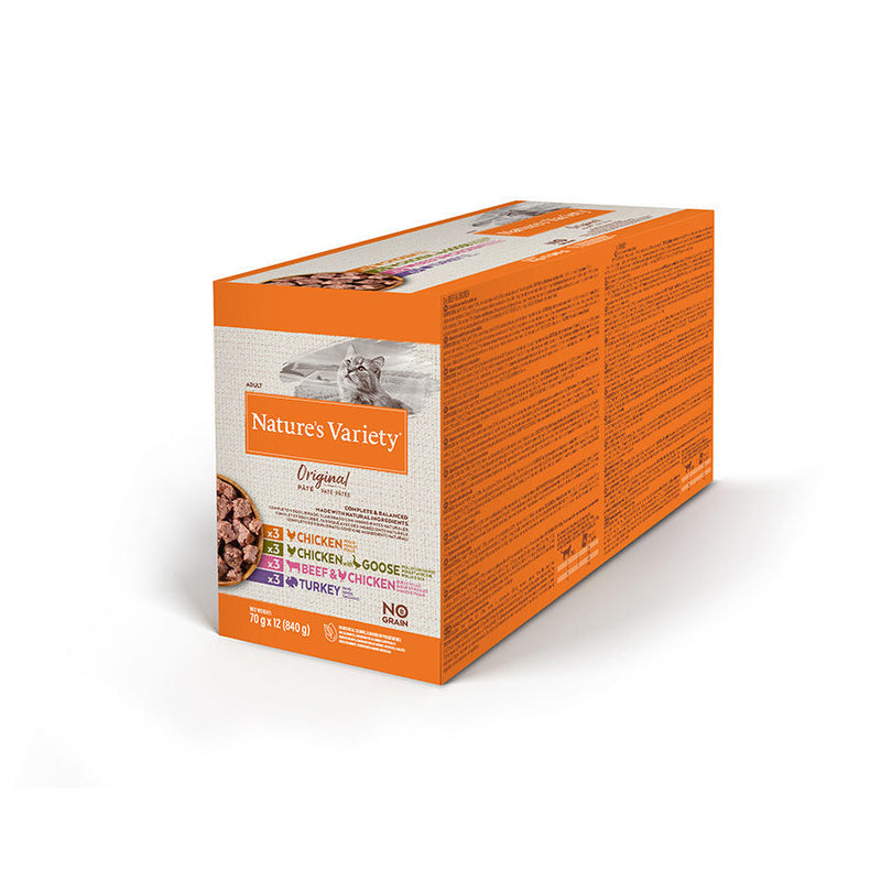 Natures Variety Cat - Original Pate Multipack 12x70g