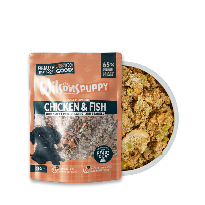 Wilsons - Puppy Chicken and Fish Fresh Dog Food 380g