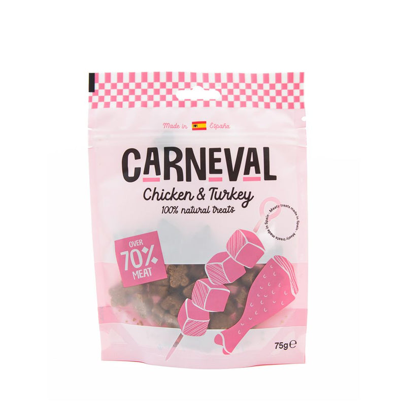 Carneval Chicken & Turkey Dog Treats 75g