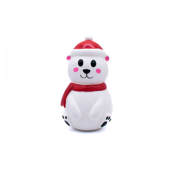 Great & Small Christmas Latex Polar Bear Dog Toy
