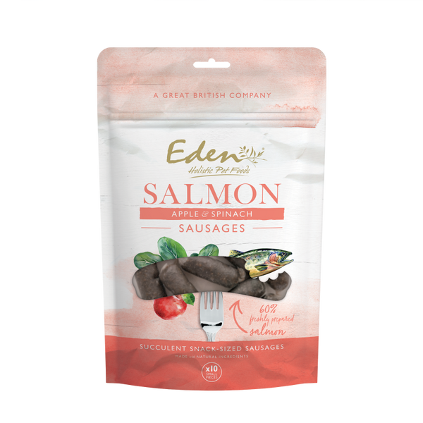 Eden - Salmon, Apple & Spinach Sausages 10pc