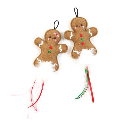 Happy Pet Gingerbread Cat Toy 2pk