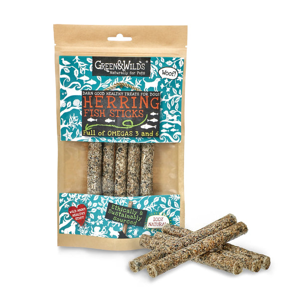 Green & Wild's Herring Fish Sticks 100g