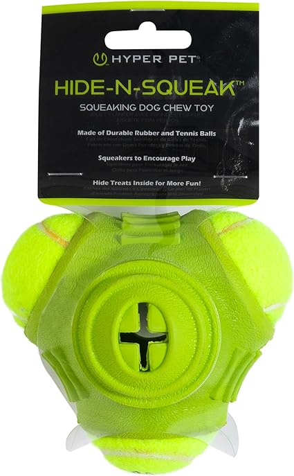 Hyper Pet Hide-N-Squeak Triad Dog Toy Rubber