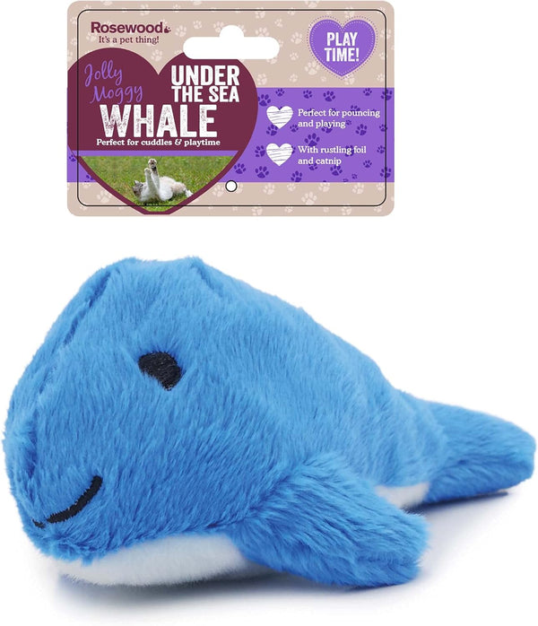 Rosewood Under the Sea Whale Cat Toy