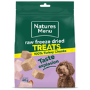 Natures Menu Raw Freeze Dried Turkey Chunks Dog Treats 40g