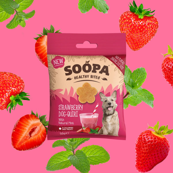 Soopa - Strawberry Dog-Quiri Healthy Bites 50g