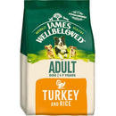 James Wellbeloved Dog - Adult Turkey & Rice 15kg (Damaged Bag)