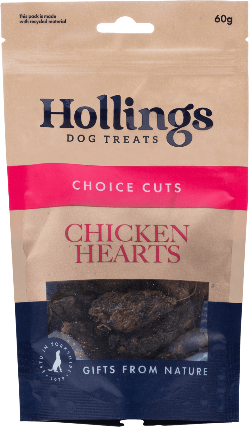 Hollings Chicken Hearts 60g