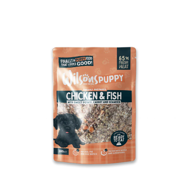 Wilsons - Puppy Chicken and Fish Fresh Dog Food 380g