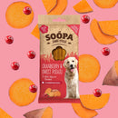Soopa - Cranberry & Sweet Potato Jumbo Dental Stick 170g