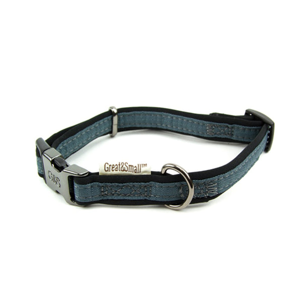 Great & Small Active Neoprene Collar Grey