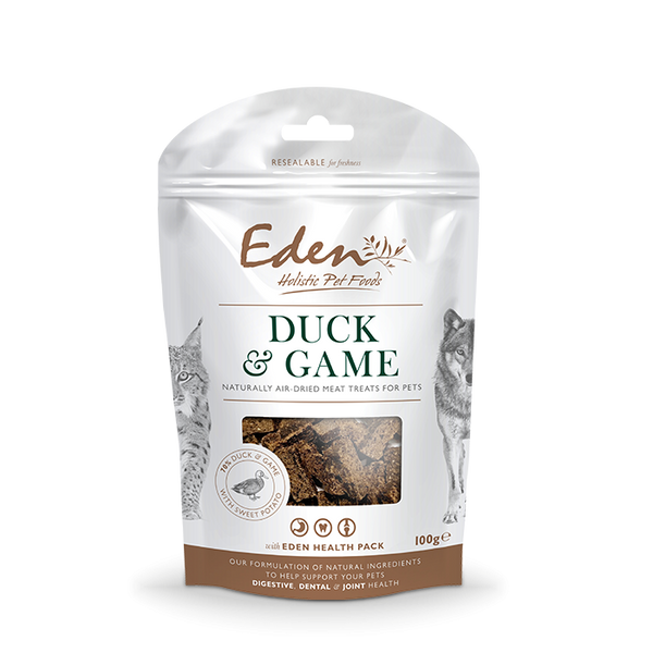 Eden Duck & Game Treats for Dogs & Cats 100g
