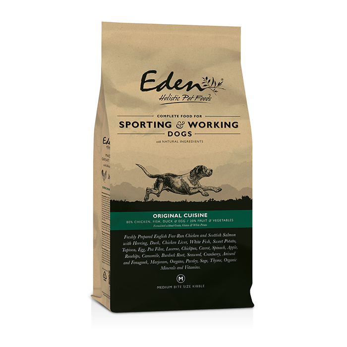 Eden 80/20 Original Sporting & Working Dog Food 15kg Medium Kibble