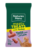Natures Menu Cat - Meaty Treats Turkey 50g