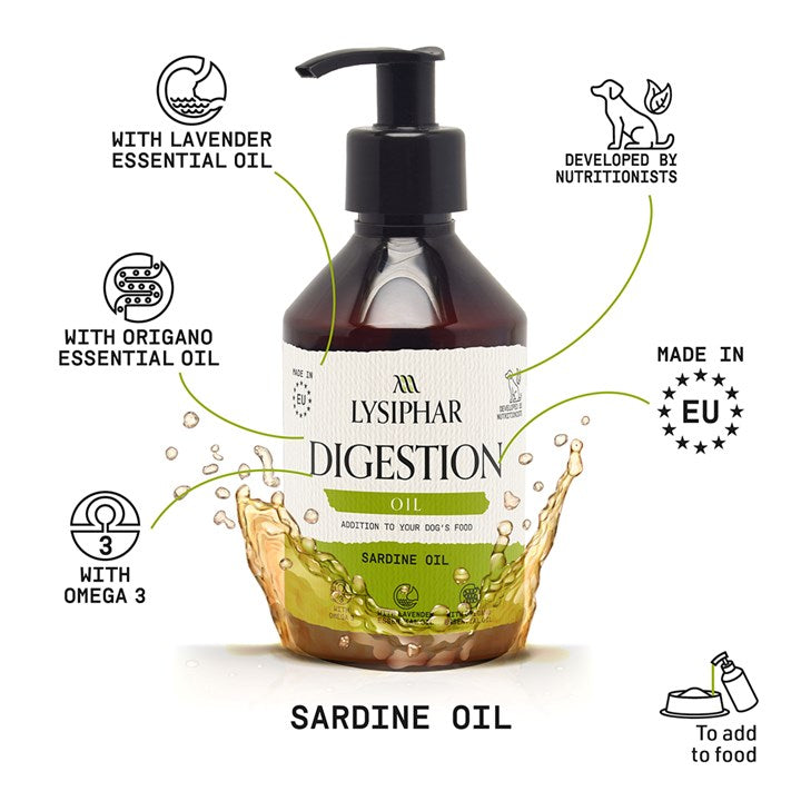 Lysiphar Digestion Oil Supplement for Dogs 250ml