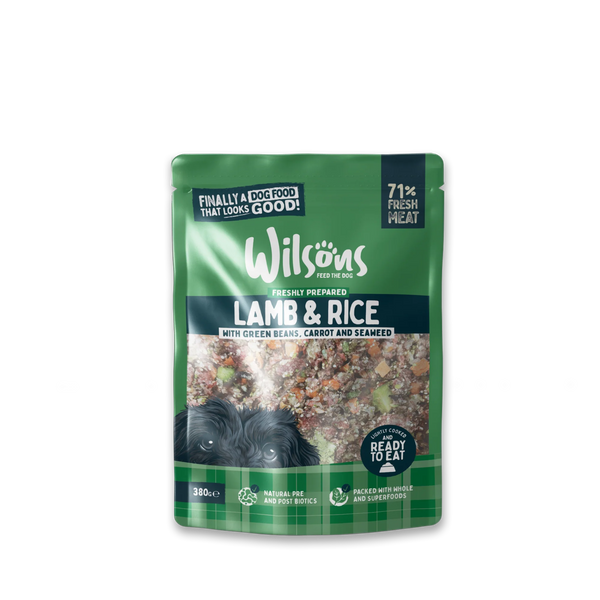 Wilsons - Lamb and Rice Fresh Dog Food 380g