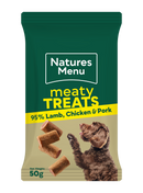 Natures Menu Lamb & Chicken Meaty Dog Treats 50g