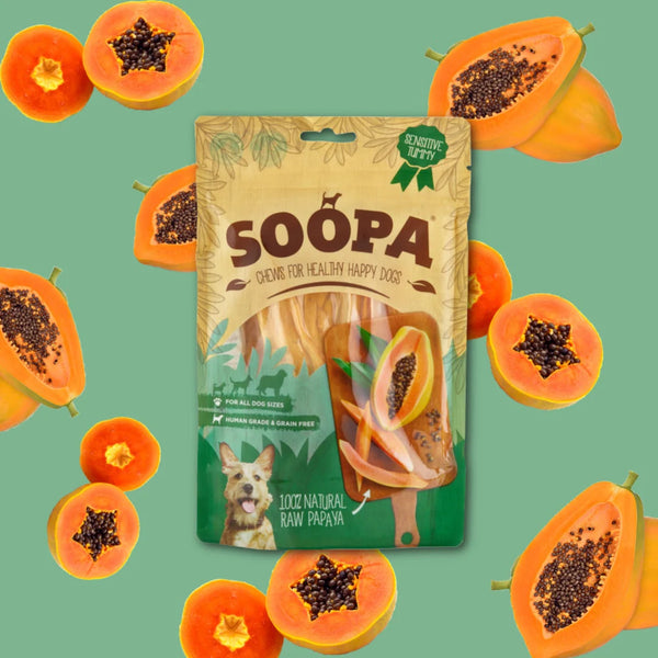 Soopa Natural Papaya Dog Chews 85g