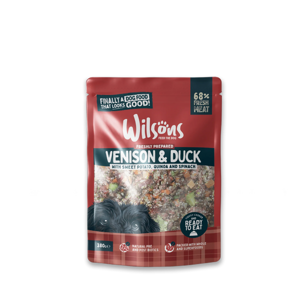 Wilsons - Venison and Duck Fresh Dog Food 380g