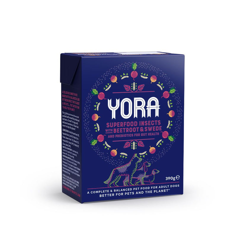 Yora Pâté Beetroot & Swede Insect Protein Dog Food 390g