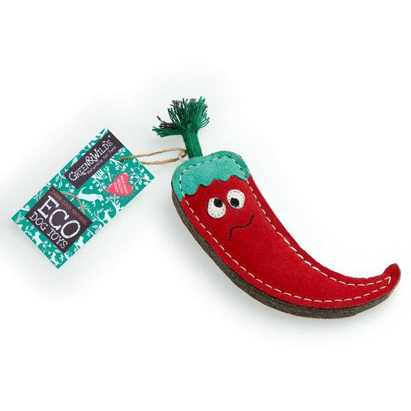 Green & Wild's - Chad the Red Hot Chilli Pepper Dog Toy
