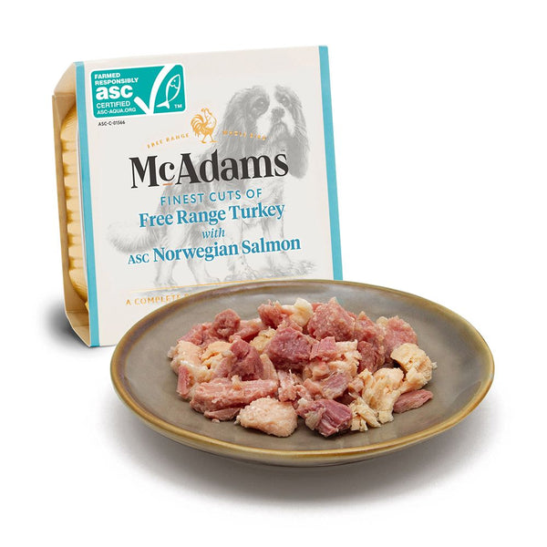 McAdams Whole Free-Range Turkey & ASC Norwegian Salmon Dog 150g