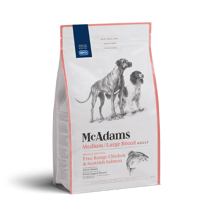 McAdams Free-Range Chicken & Salmon Medium Breed