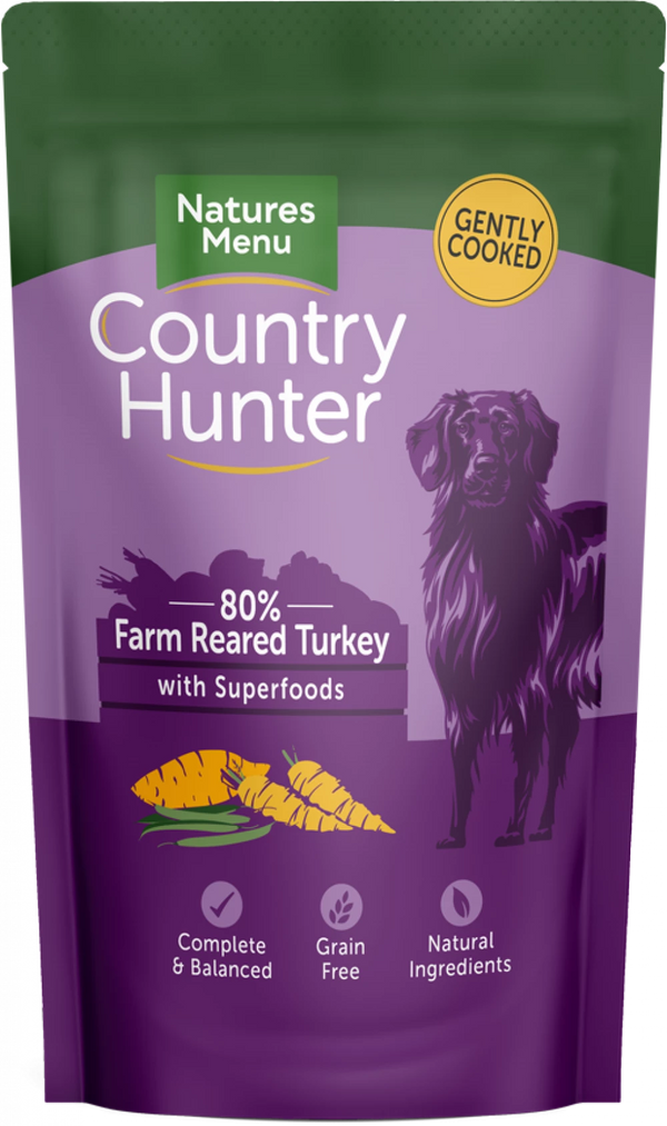 Natures Menu Country Hunter Turkey Pouches 6x150g