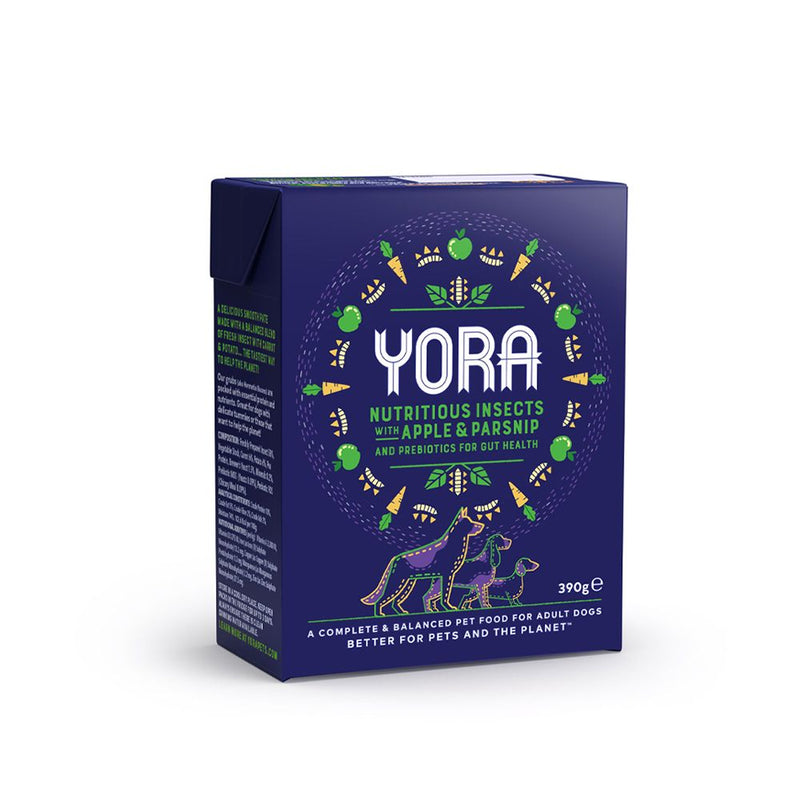 Yora Pâté Parsnip & Apple Insect Protein Dog Food 390g