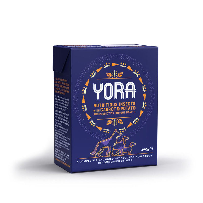 Yora Pâté Carrot & Potato Insect Protein Dog Food 390g