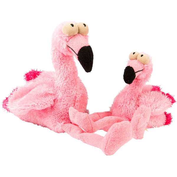 FuzzYard Flo The Flamingo Plush Dog Toy