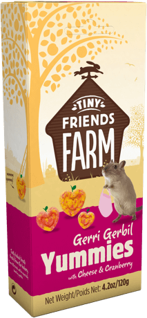 Tiny Friends Farm Gerri Gerbil Yummies with Cheese & Cranberry