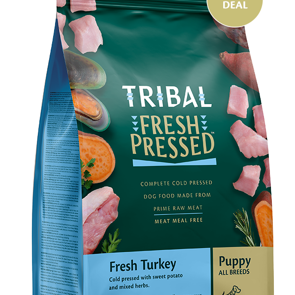 TRIBAL Fresh Pressed ターキー 5kg Tribal Fresh Pressed Puppy Turkey