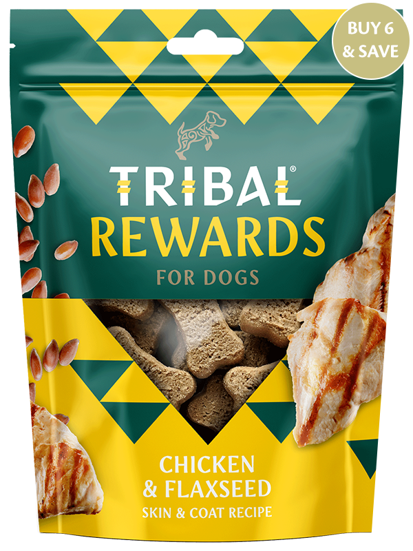 Tribal Rewards Chicken & Flaxseed Dog Biscuits 125g