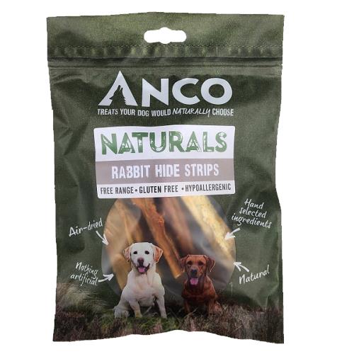Anco Naturals Rabbit Hide Strips 80g