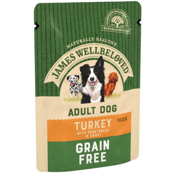 9003579006283 fop uk james wellbeloved grain free turkey pouch adult 100g singles from 12pk 5