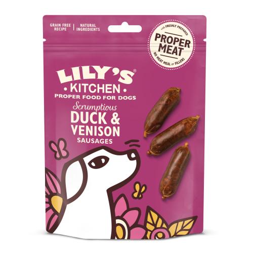 LK Dog Treat FRONT Duck Venison Sausages 19 bxnkky