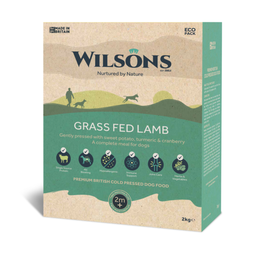 Wilsons - Grass Fed Lamb Premium British Cold Pressed Dog Food
