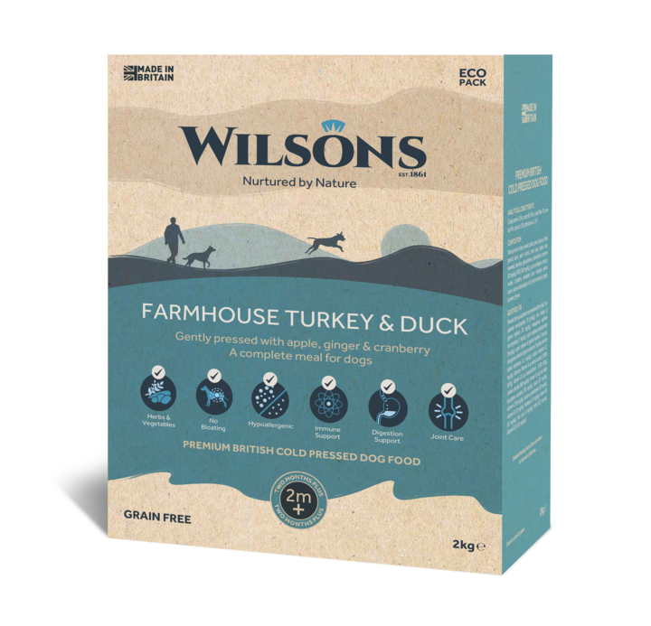 Wilsons - Farmhouse Turkey & Duck Premium British Cold Pressed Dog Food