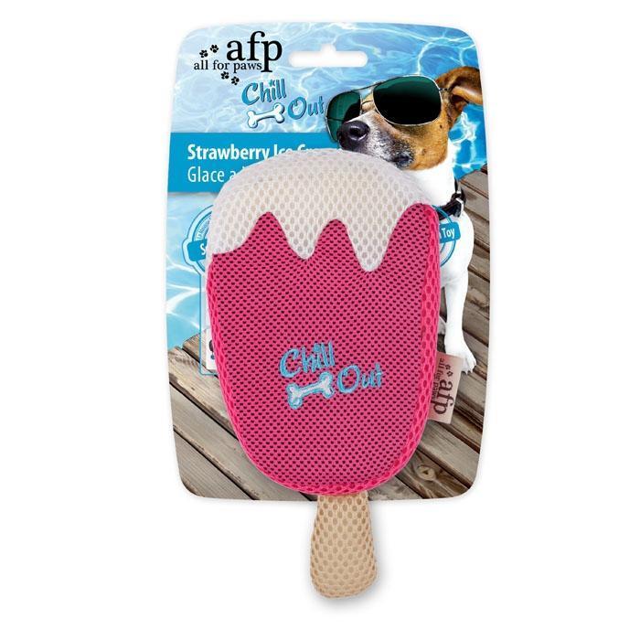 all for paws chill out strawberry ice cream dog toy dog toys all for paws love my hound