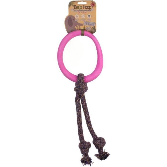 Beco - Rubber Hoop on Rope - Pink