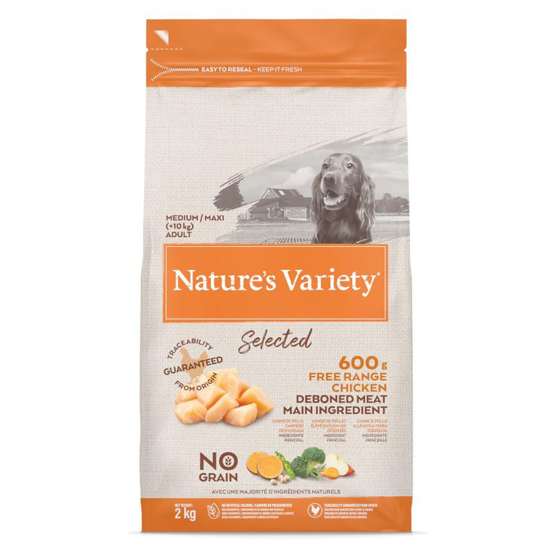 Natures Variety Selected Medium Adult Dog Food Free Range Chicken