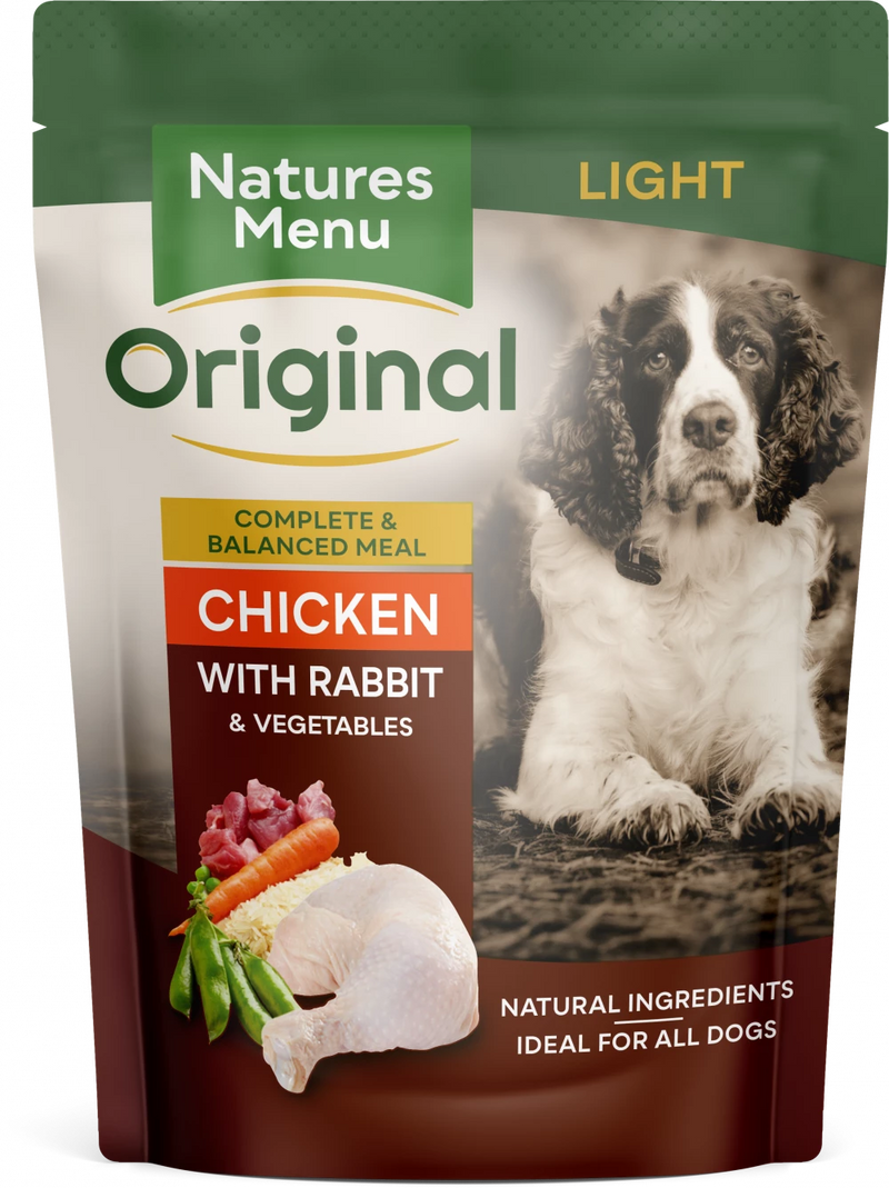 Natures Menu Light Chicken Rabbit Pouches 8x300g