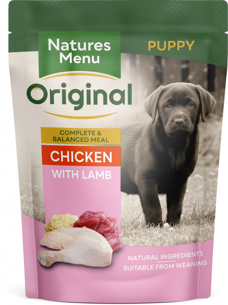 Natures Menu Chicken Lamb Puppy Pouches 8x300g