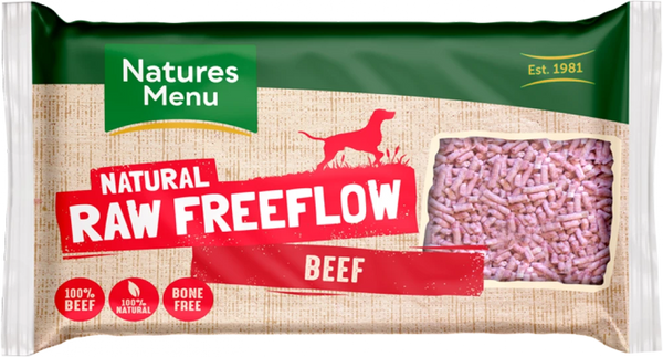 Natures Menu Raw Freeflow Beef Mince 2kg Frozen Click Collect O
